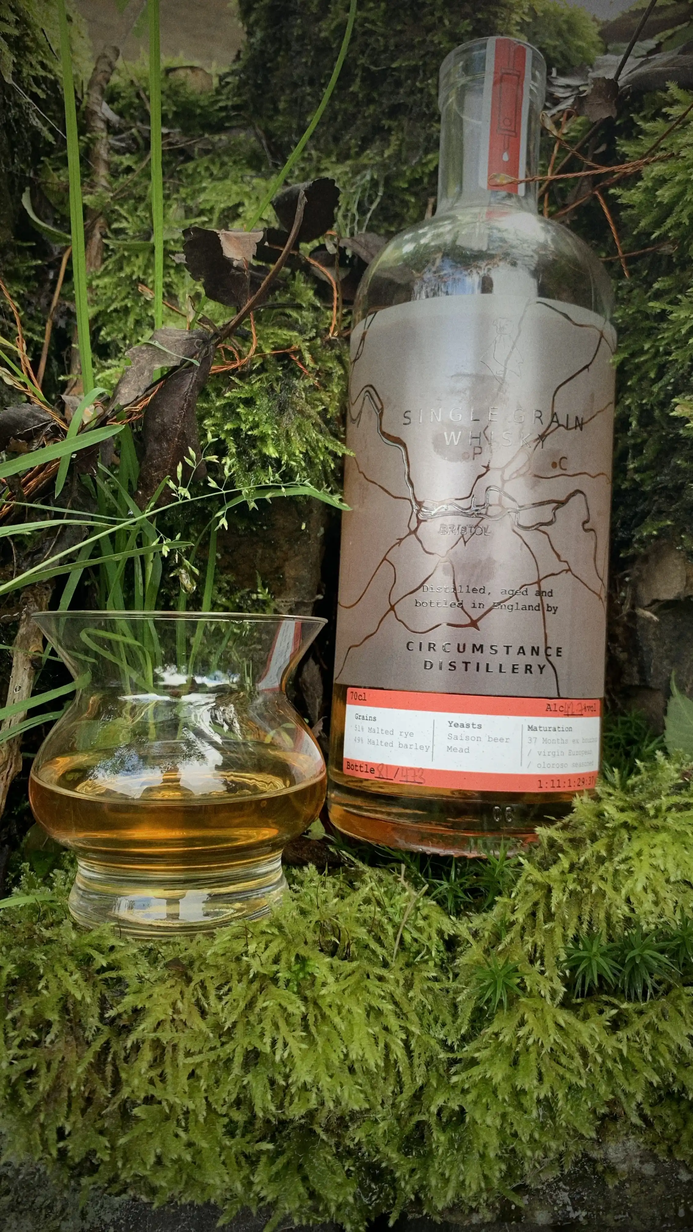 Circumstance Distillery single grain rye whisky